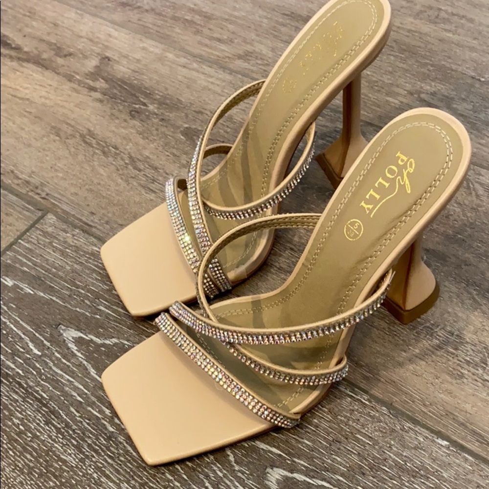 COPY - Oh Polly “step aside” heels in nude